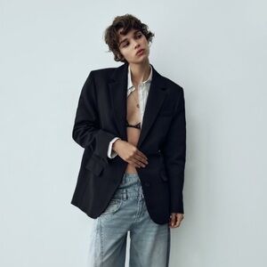 Zara Black Blazer with Tags